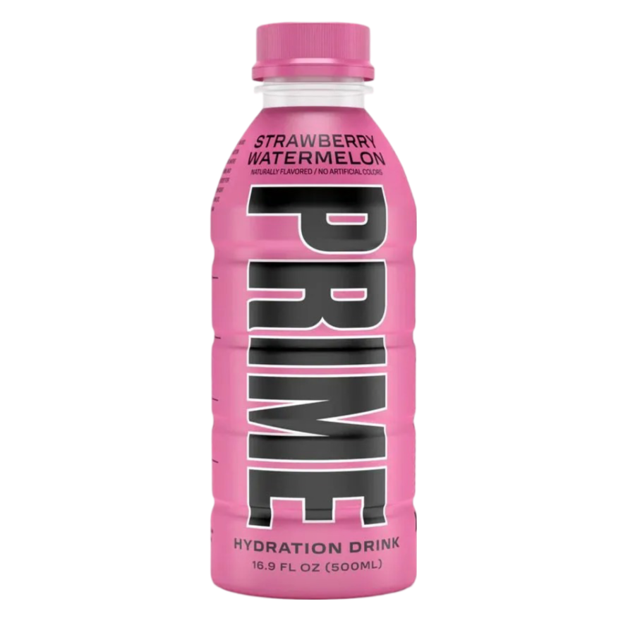 Prime Hydration Strawberry Watermelon Import från USA 500 ml